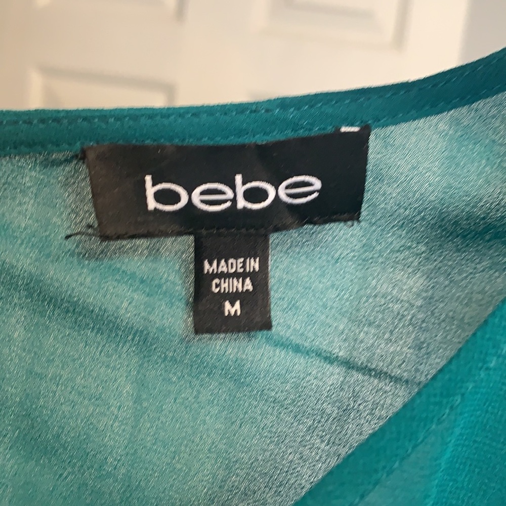BEBE Teal Dressy Top 🎇✨ - Picture 5 of 5